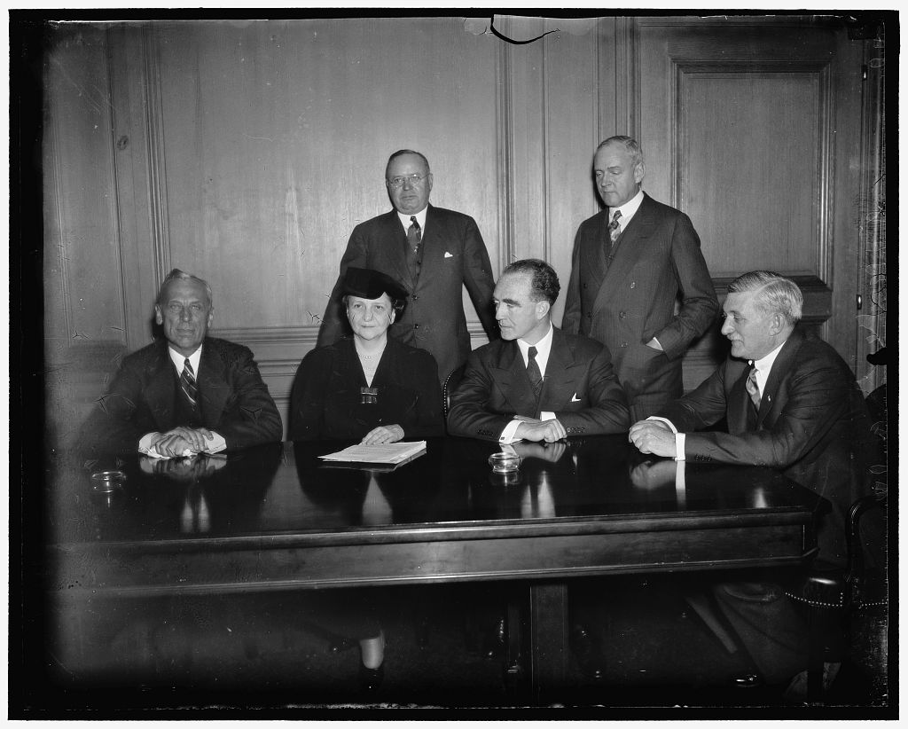 Harris and Ewing, Jan 21 1937 — Frances Perkins with Alfred Sloan of General Motors