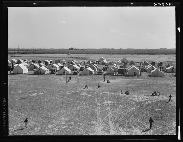 Dorothea Lange, 1939 — an FSA migrant camp at Calipatria