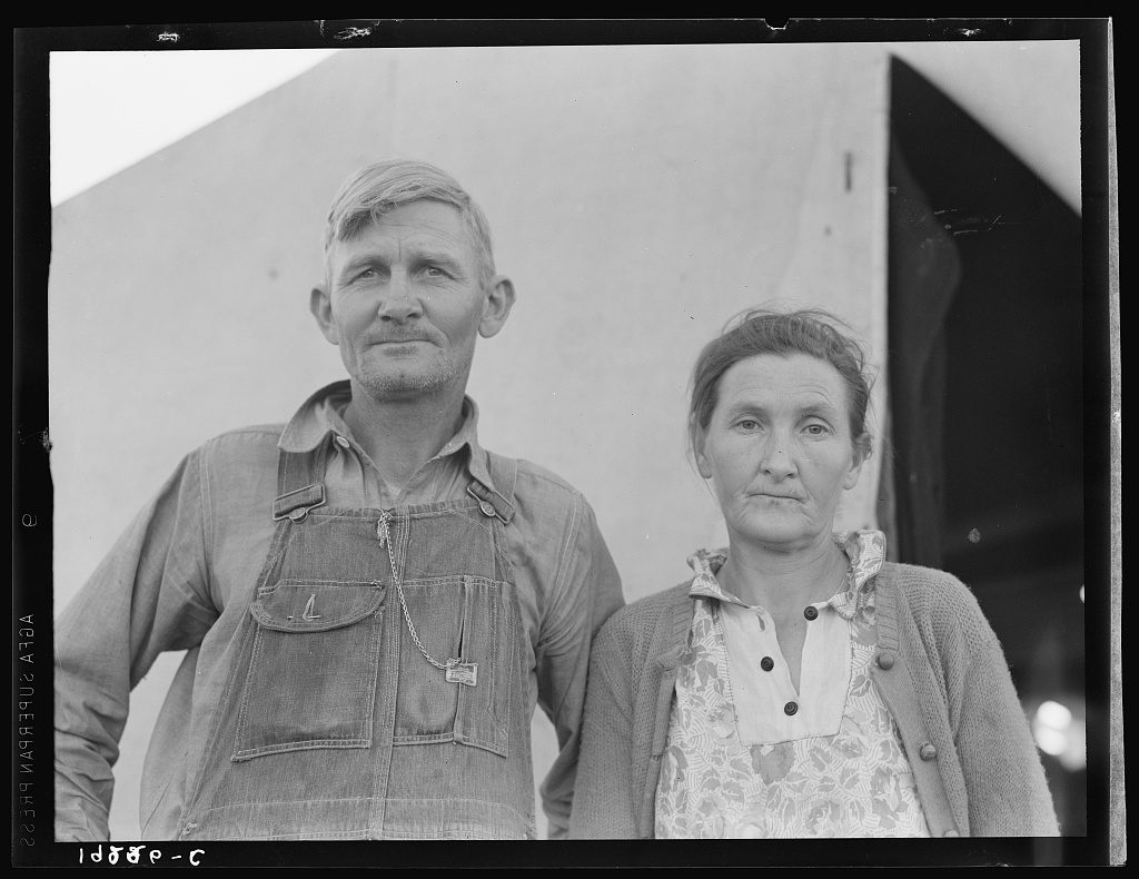 Dorothea Lange, 1939 — a migrant family near Brawley with eleven children
