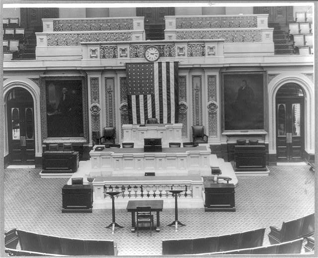 Brady-Handy Collection — the empty House chamber